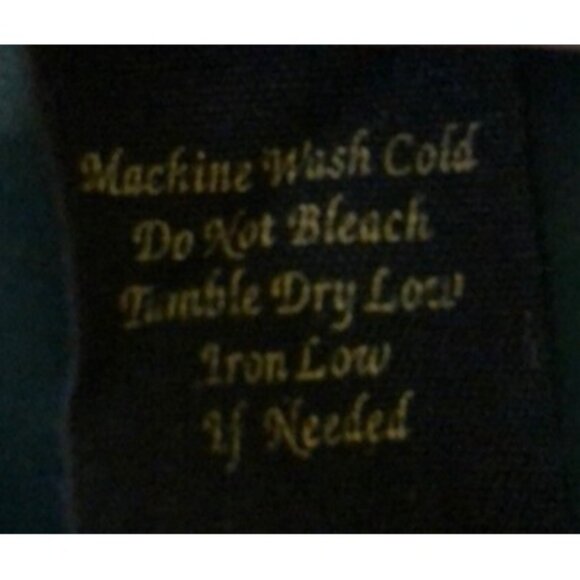 Vintage Mine Blue Sheer Ruffled Sleeveless Blouse Medium - Picture 5 of 5